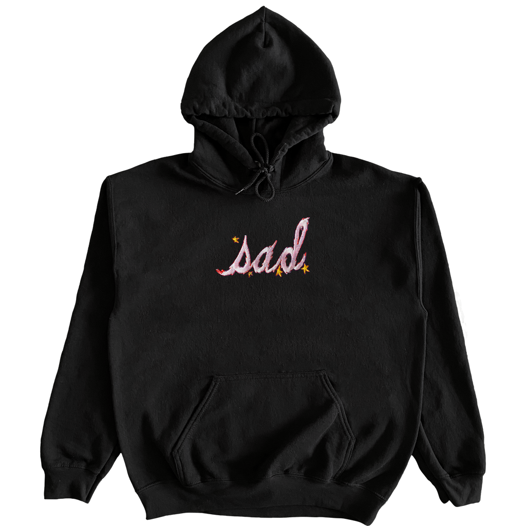 Embroidered Script Hoodie