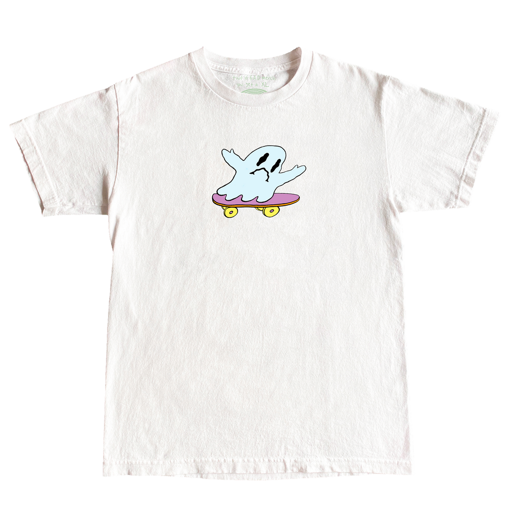 Skate Ghost Tee - White