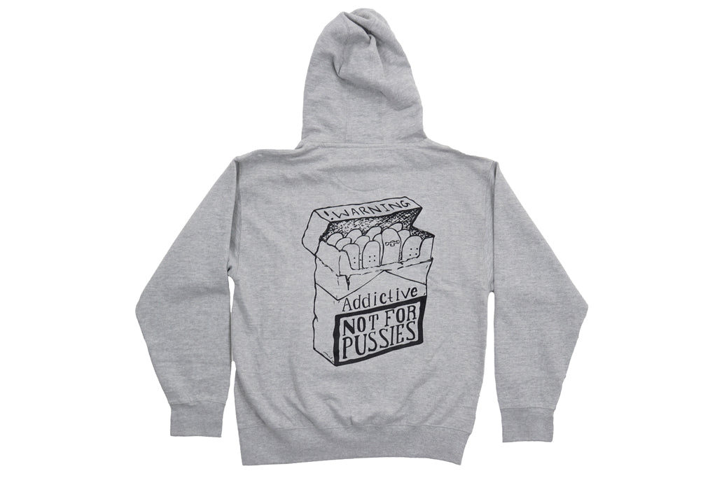 Skateboard grey pullover hoodie stogie design