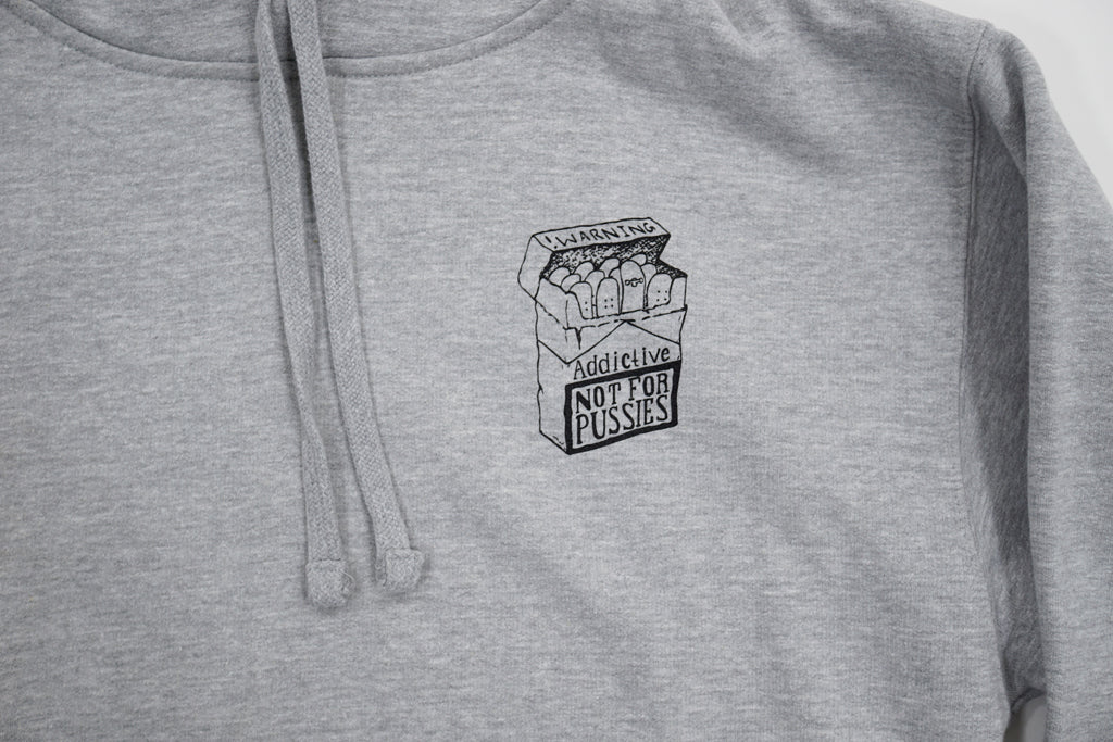 Skateboard grey pullover hoodie stogie design