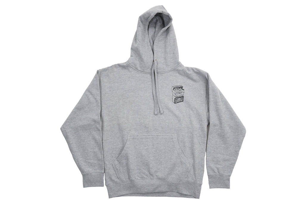 Skateboard grey pullover hoodie stogie design